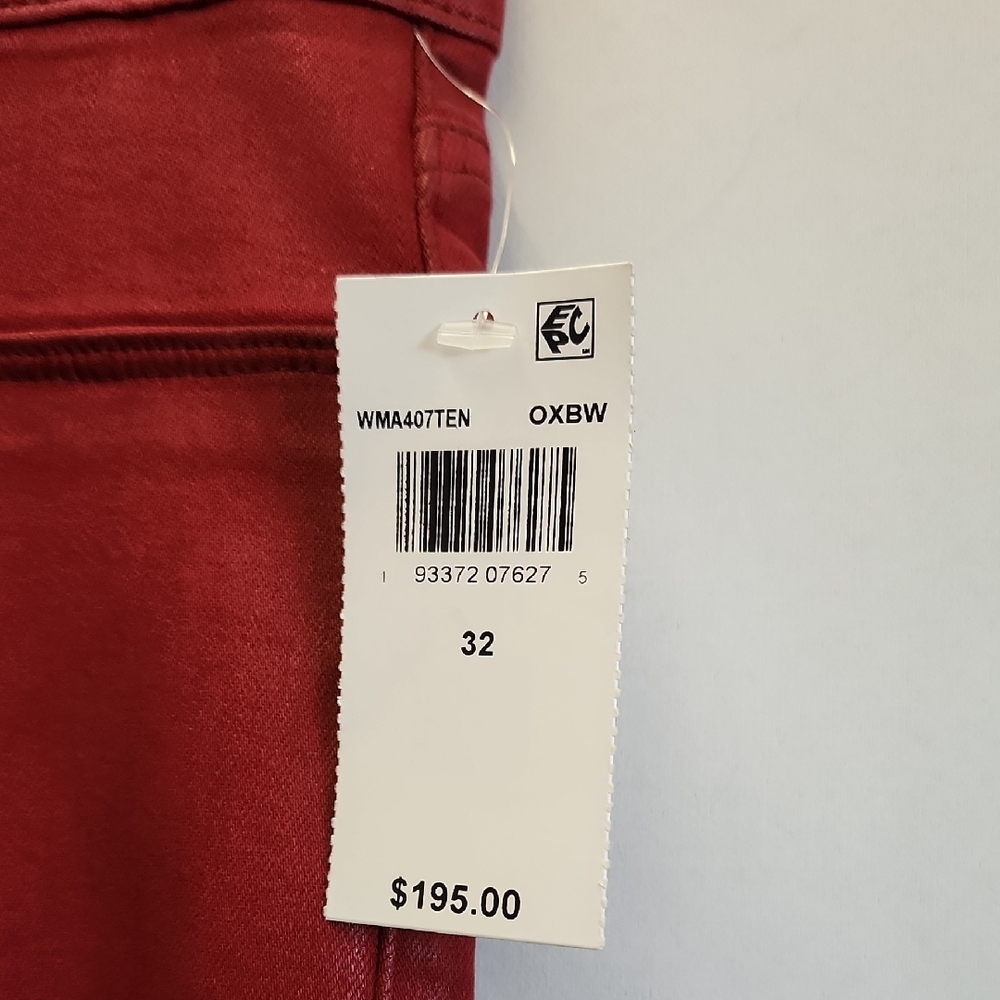 (0334) Hudson Jeans Women's Super Skinny Red - Picture 2 of 10